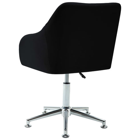 Swen Studio -  Swivel Dining Chairs 6 pcs Black Fabric (UK/IE/FI/NO only) (6x331504)